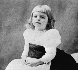 Eleanor Roosevelt as a young child. (mentalfloss.com)
