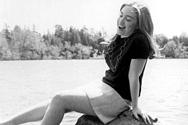 Hillary Rodham in 1969. (Rex Features)