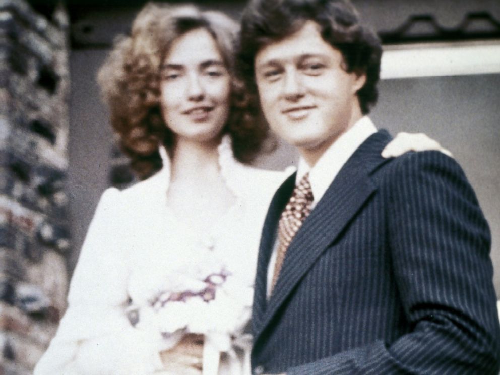 Bill and Hillary Clinton on their wedding day. (WJCPL)