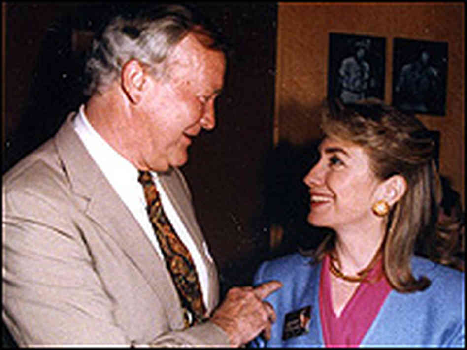 Hillary Clinton with her influential youth minister Don Jones. (NPR)