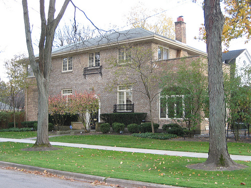 Hillary Rodham's childhood home, Park Ridge, Illinois. (politicalstew.com)