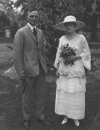 Harry and Bess Truman on their wedding day. (HSTL)