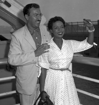 Congressman Adam Clayton Powell and his wife, singer Hazel Scott. (New York Daily News)