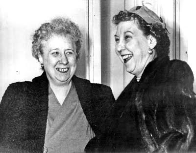 Bess Truman after giving Mamie Eisenhower a tour of the White House, December 1952. (Martin Luther King Library, Washingtoniana Collection)