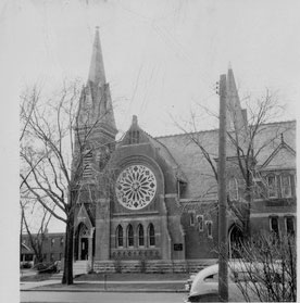 The First Presbyterian Church where Harry Truman met Bess Wallace while both were Sunday school students there. (HSTL)